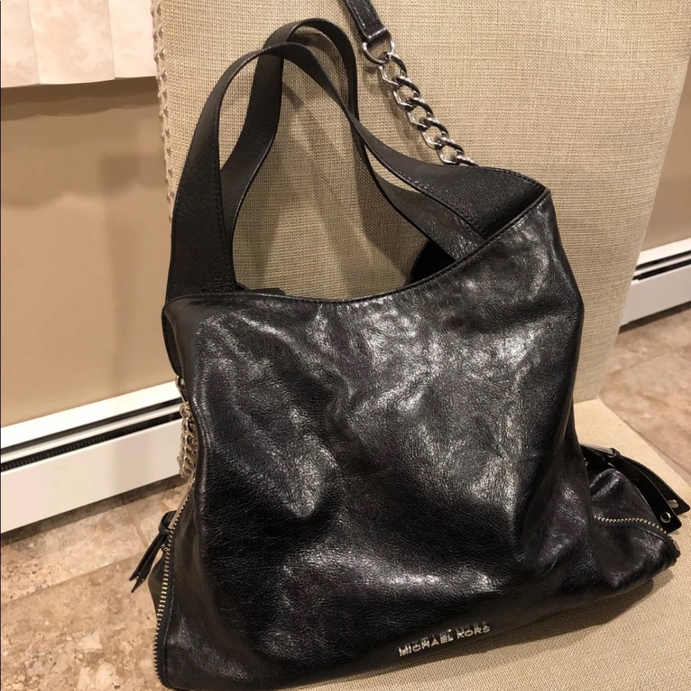 Black Michael Kors leather bag